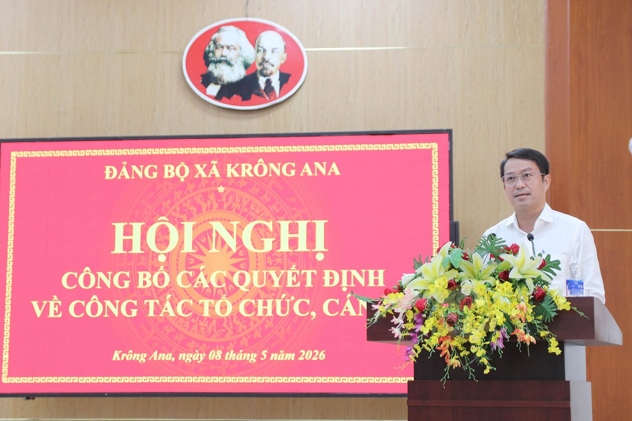 Hội nghị công bố các quyết định của Ban Thường vụ Đảng ủy về công tác tổ chức và cán bộ